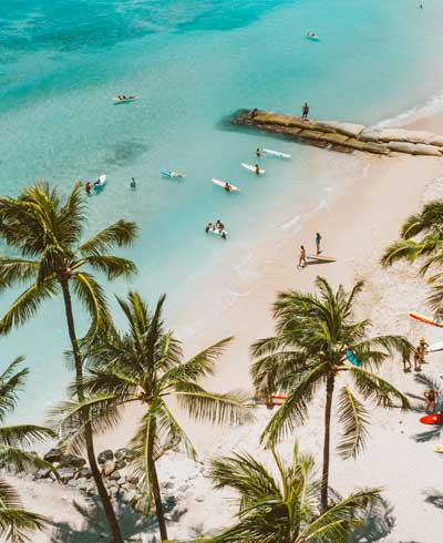 Emblematic view of playa del carmen